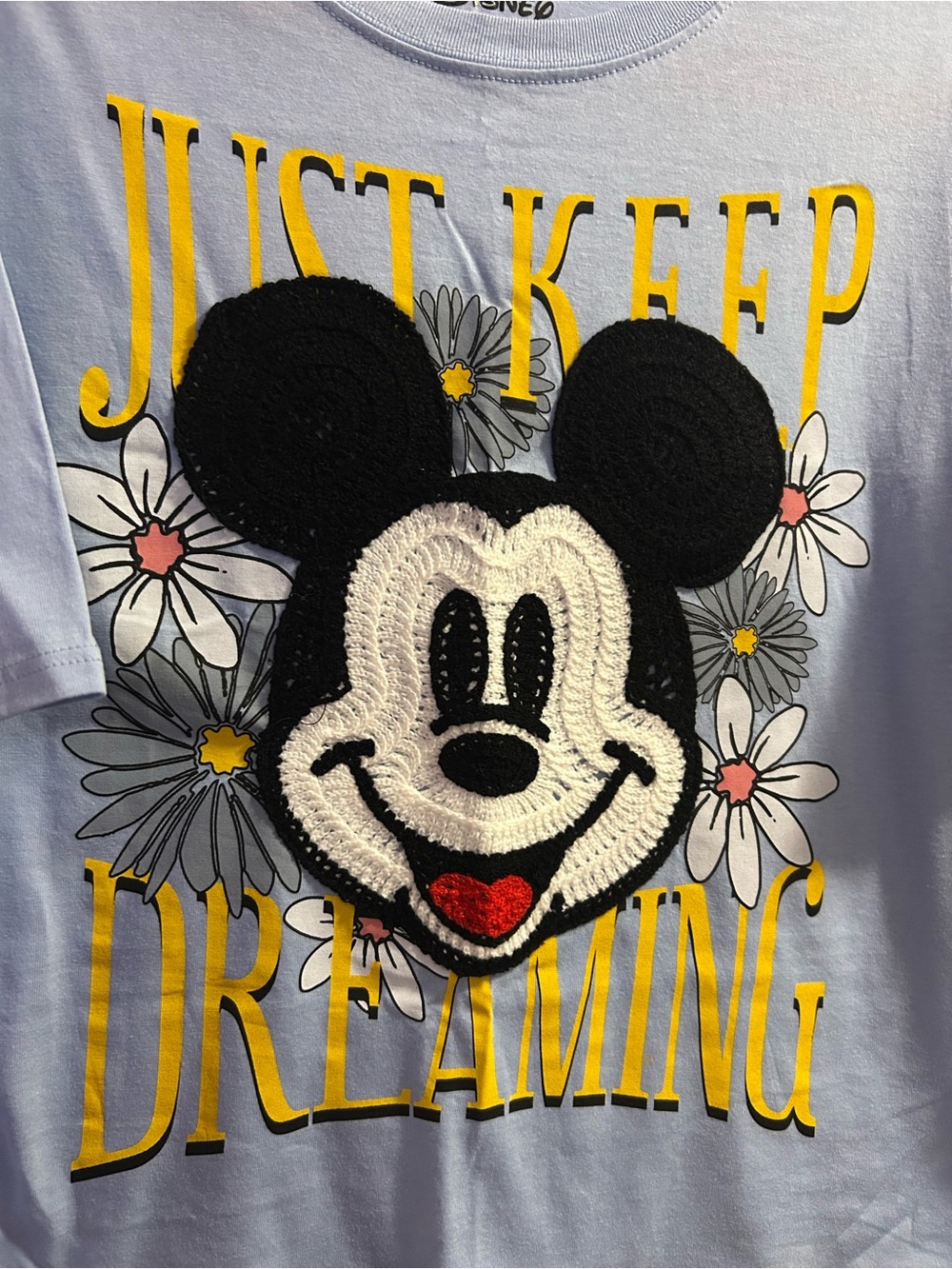 Mickey just keep dreaming embroidered tee - Picture 4 of 4